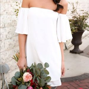 White Off the Shoulder Dress
